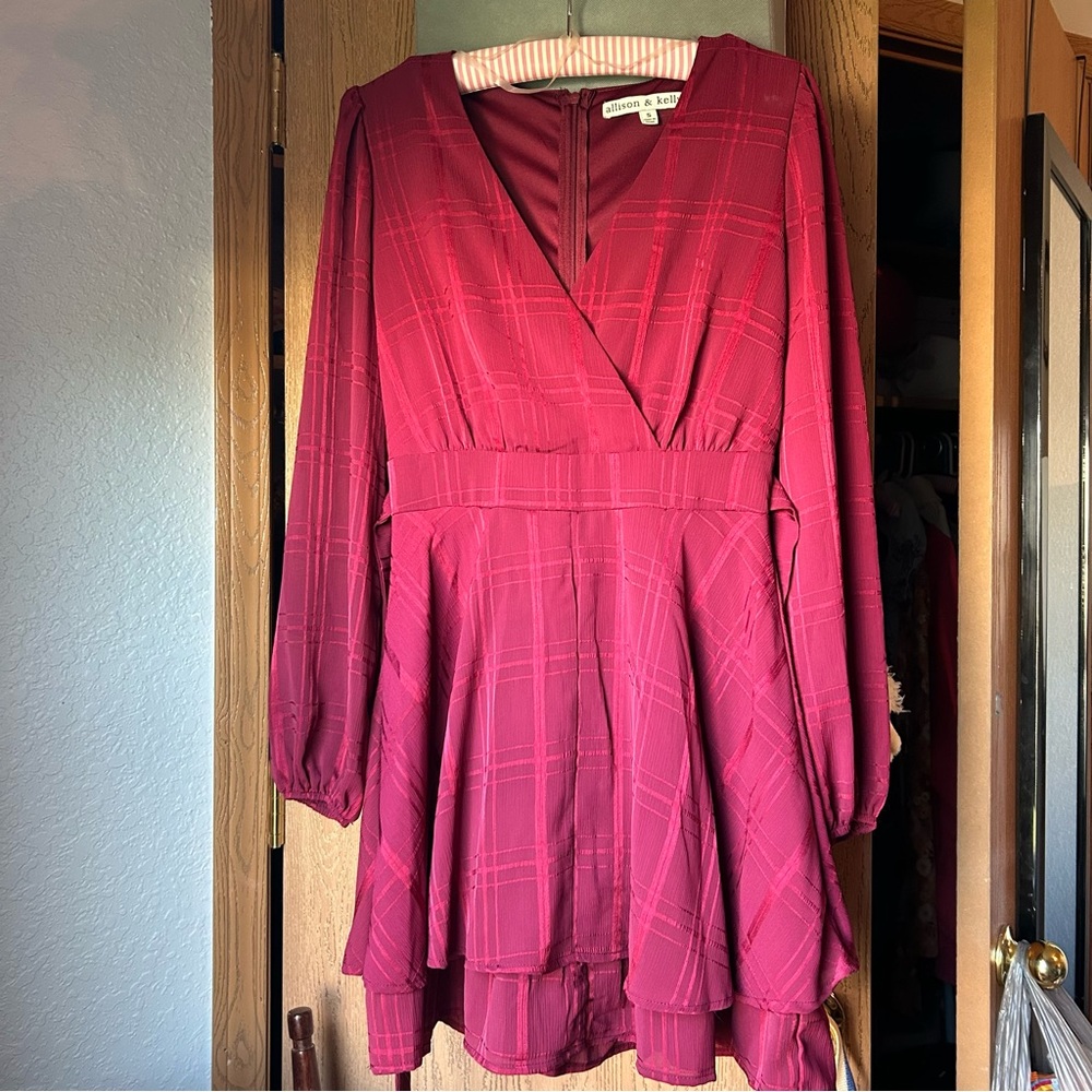 Allison Kelly red dress